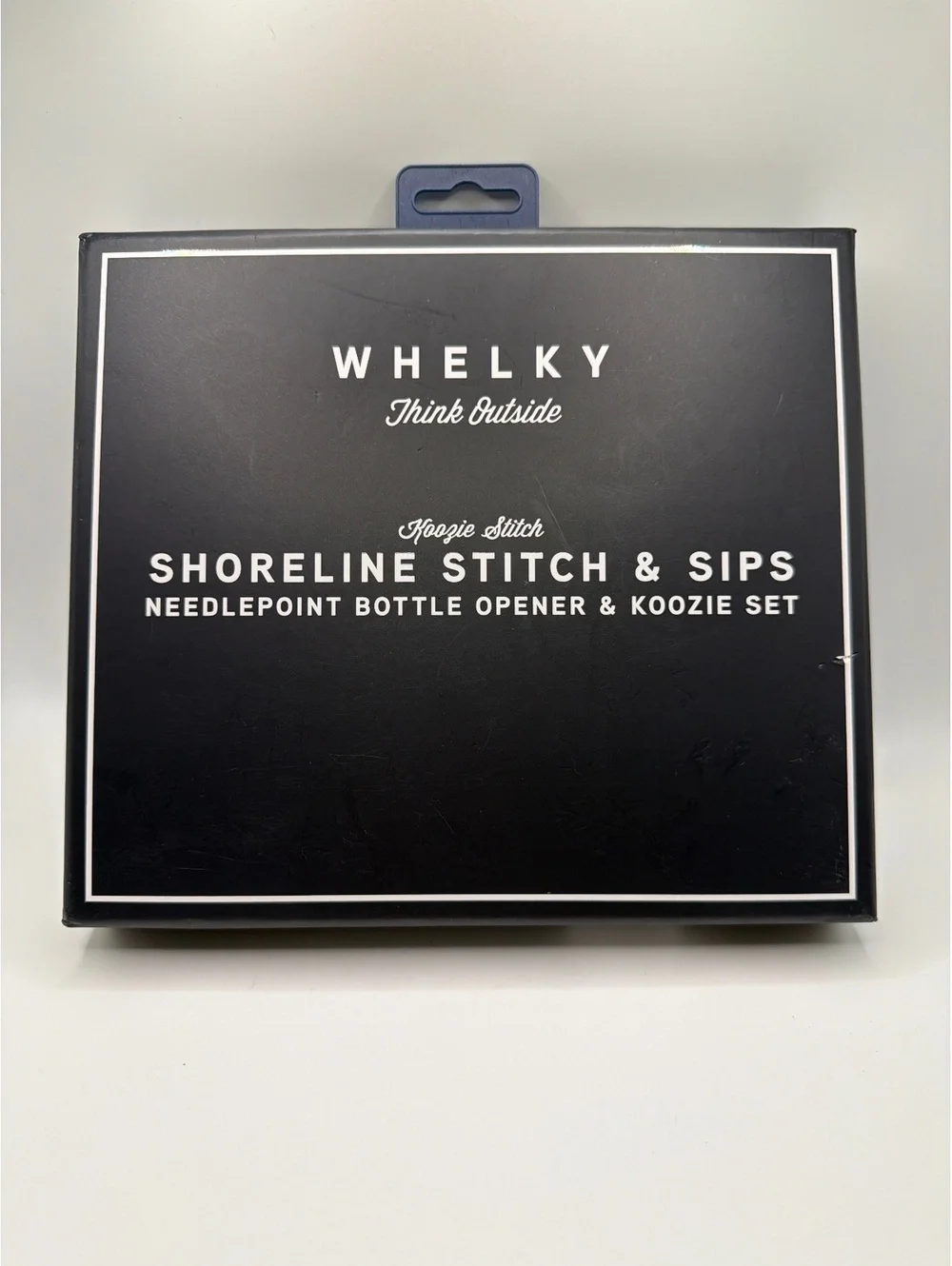 Whelky Shoreline Stitch & Sips Needlepoint Bottle Opener & Koozie Set